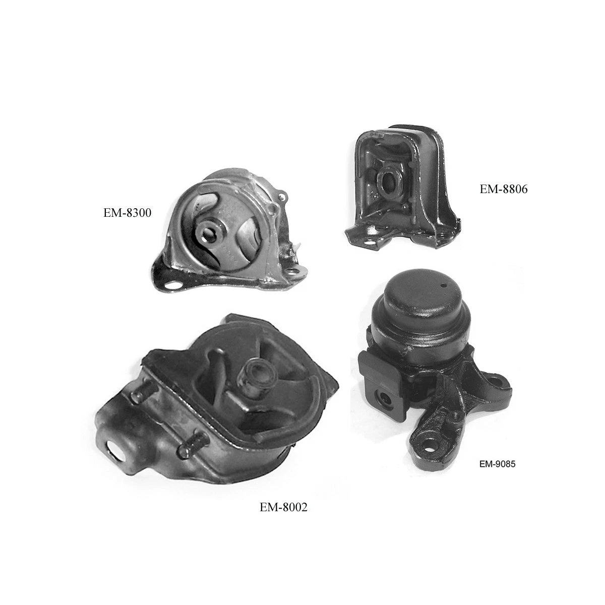 ENGINE MOTOR & TRANS. MOUNT SET FOR 1992-1996 HONDA PRELUDE 2.2/ 2.3L AUTO 6B93BC-57