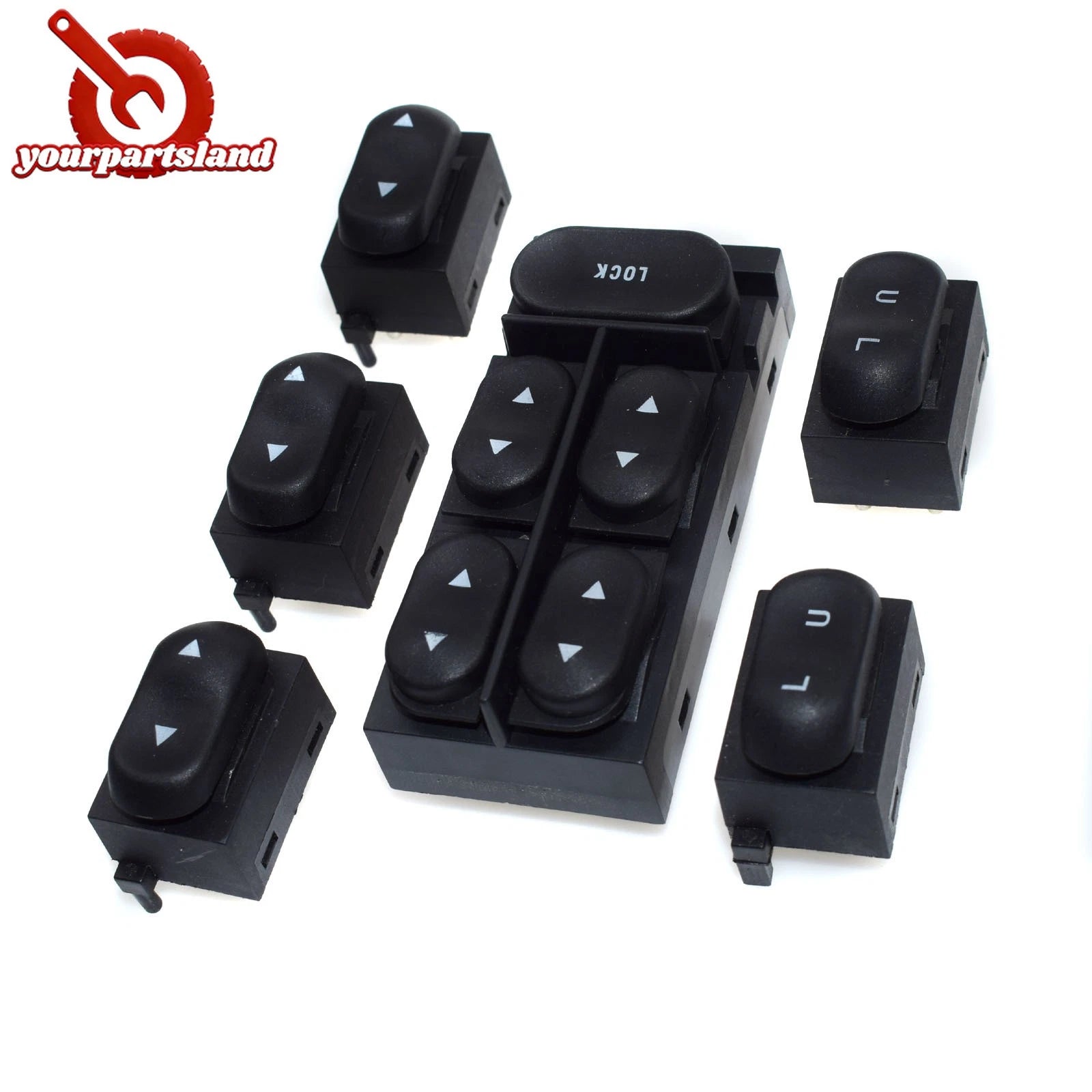 6X For 94-04 Ford Mustang Power Window & Door Lock Switch Left Right F4ZZ-14529 6B93BC-57