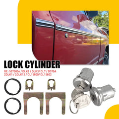 DLK2 Door Lock Cylinder w/ Keys Replacement for Chevy Truck C10 C20 C30 1500 EOA 6B93BC-57