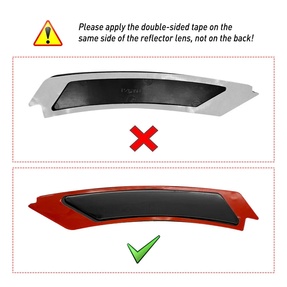 FOR 2009-2011 BMW E90 E91 LCI SEDAN SMOKE SIDE MARKER LAMPS BUMPER REFLECTOR 2PC 6B93BC-57