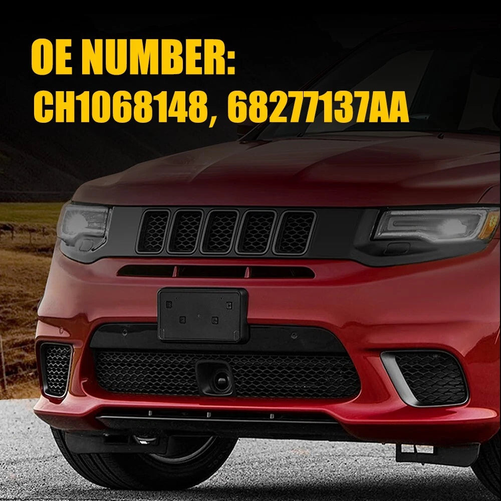 Front License Plate Bracket Holder For Jeep Grand Cherokee 2017-2023 CH1068148 A 6B93BC-57