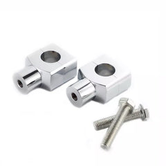 25mm Handlebar Mount Clamp Risers For Harley Dyna Softail Touring Sportster US