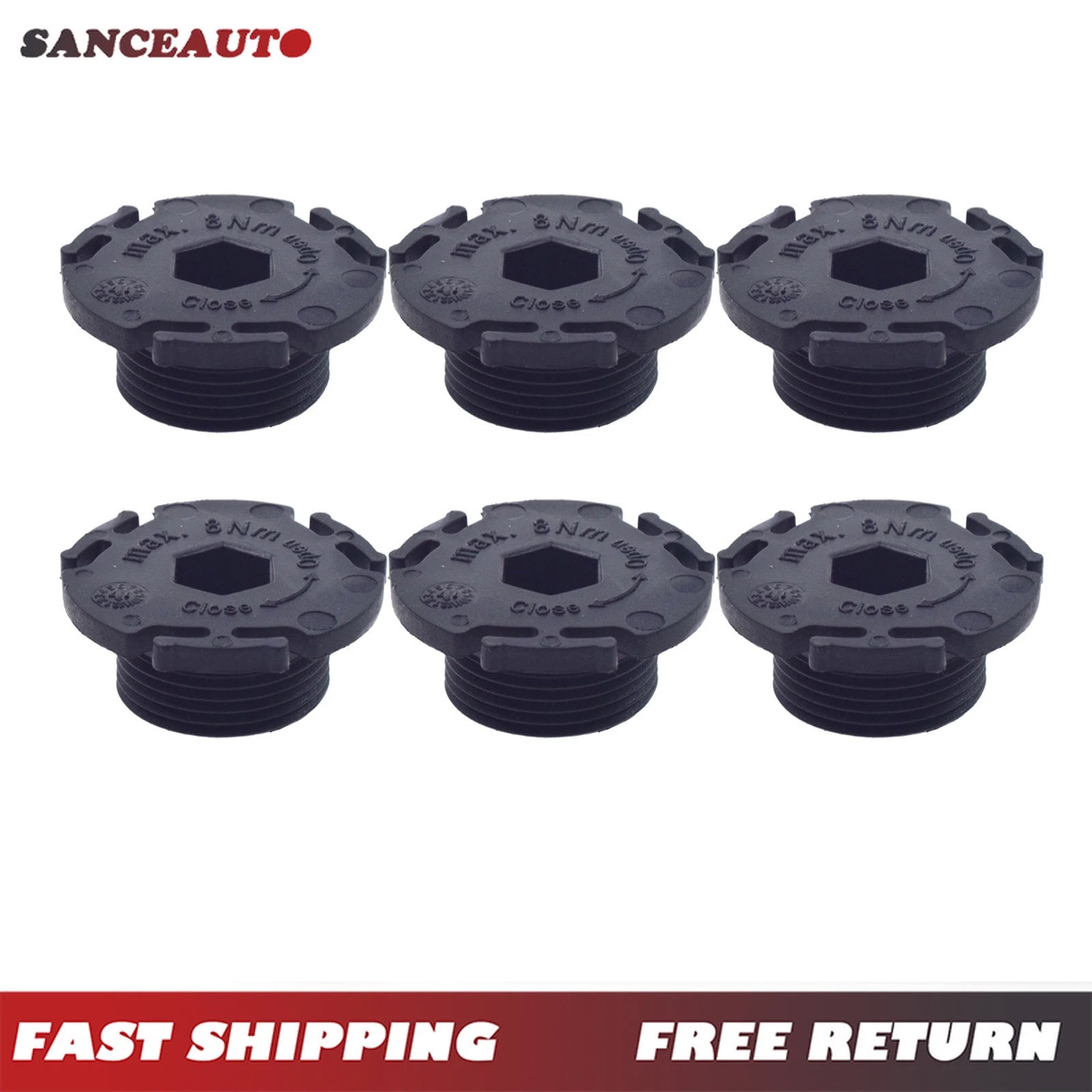 6PCS Engine Oil Drain Plugs 11137605018 For BMW 320i E84 E89 F07N F10 F11 6B93BC-57