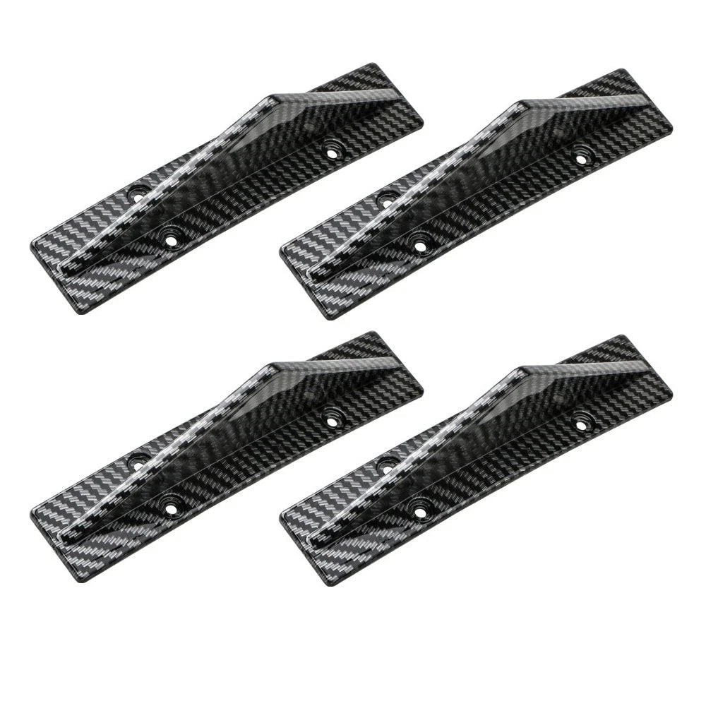 4PCS Universal Car Rear Bumper Lip Diffuser Fins Shark Splitter Accessories EOA 6B93BC-57