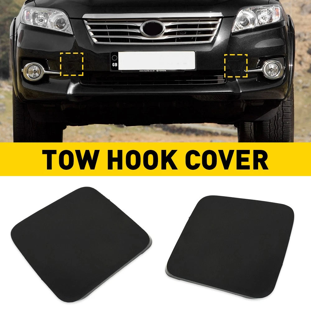 2 x Front Left Right Bumper Hook Tow Cover Cap For Toyota RAV4 2011-2012 EOA 6B93BC-57