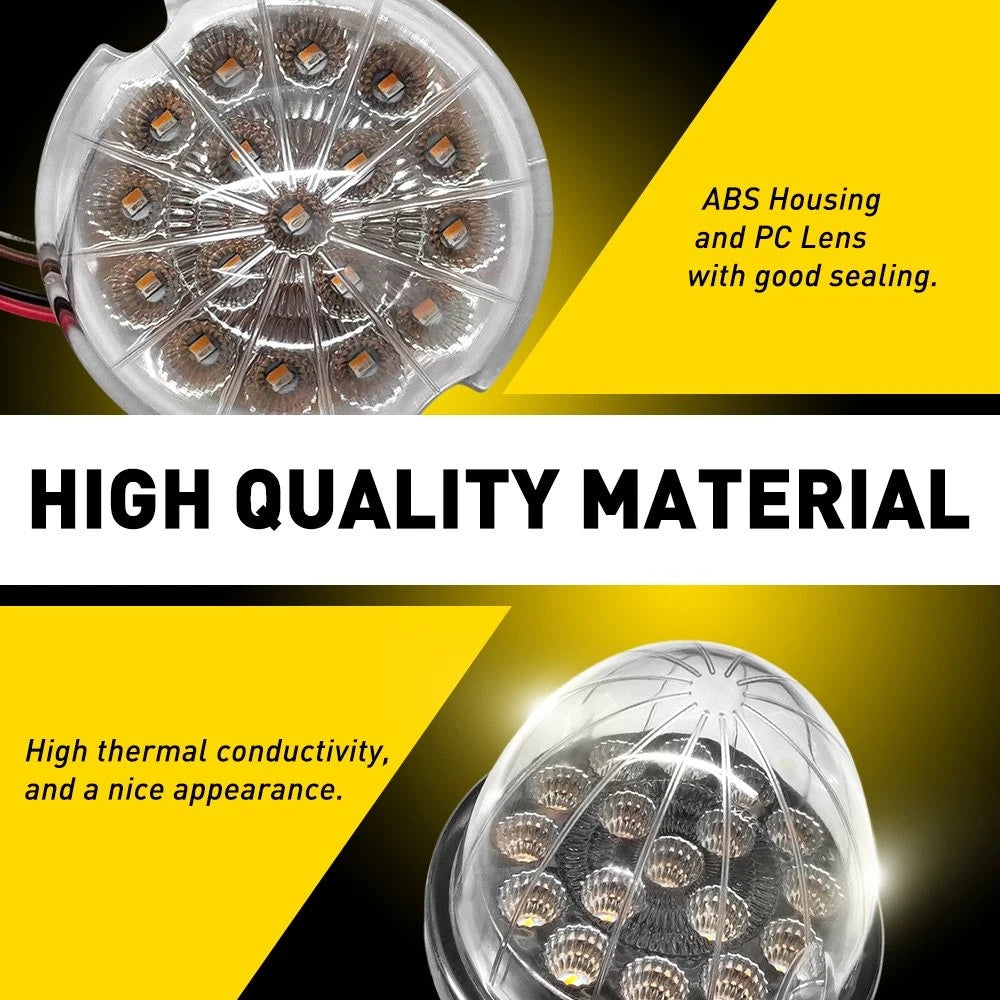 2PCS LED Watermelon Lights Indicator Side Marker Clearance Lamp Truck Trailer EA 6B93BC-57