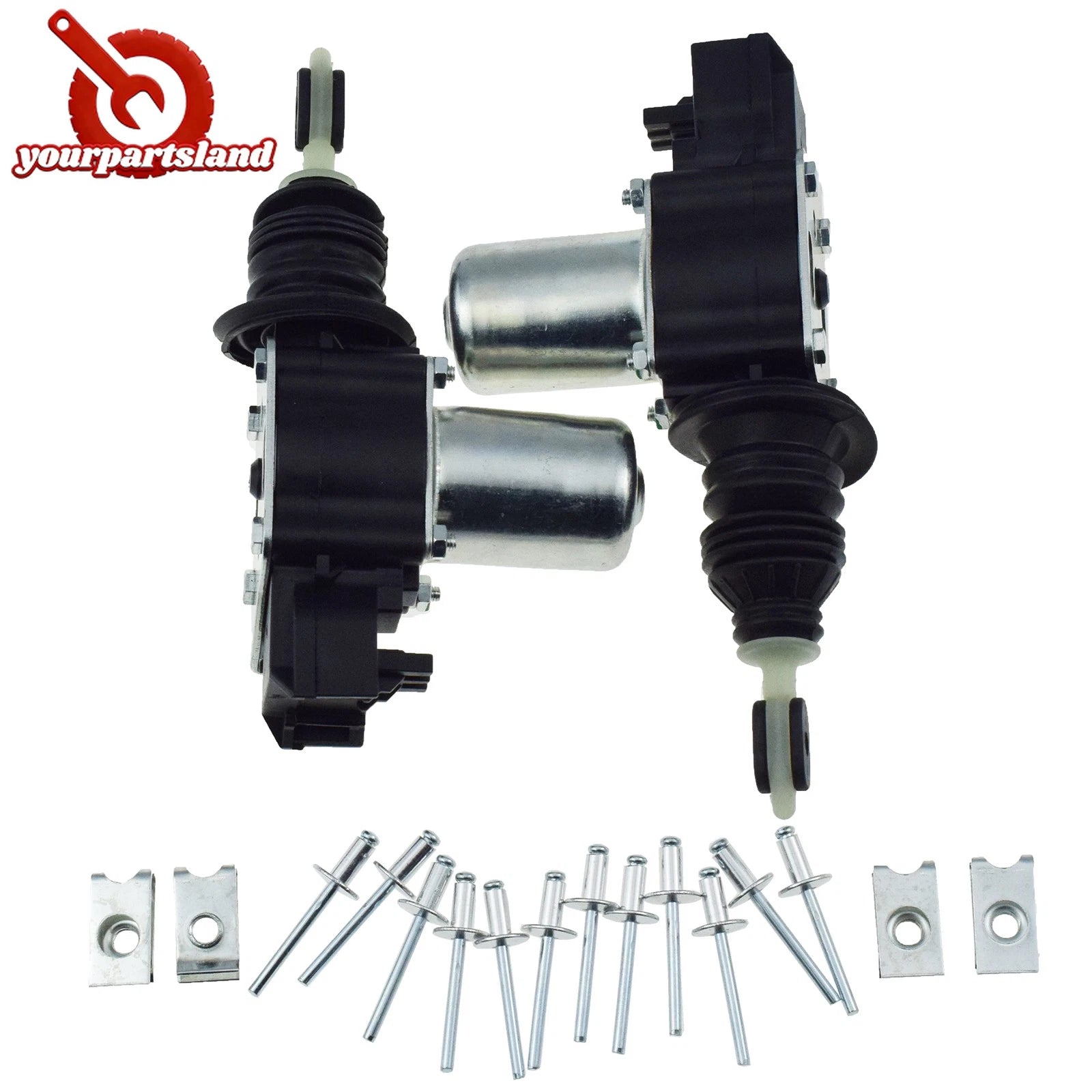 2PCS Power Door Lock Actuator Latch w/ Bracket for Chevrolet GMC Cadillac Pickup 6B93BC-57