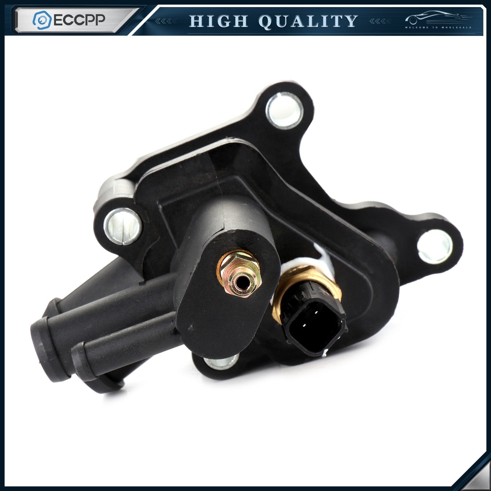 Water Pump Thermostat For Chrysler Sebring Dodge Stratus 2.7L 2001-2006 6B93BC-57