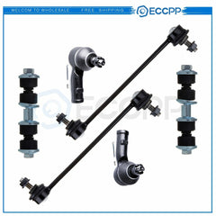 6pc Front Rear Sway Bars Outer Tie Rods Suspension Kit for 2000-2006 Ford Focus