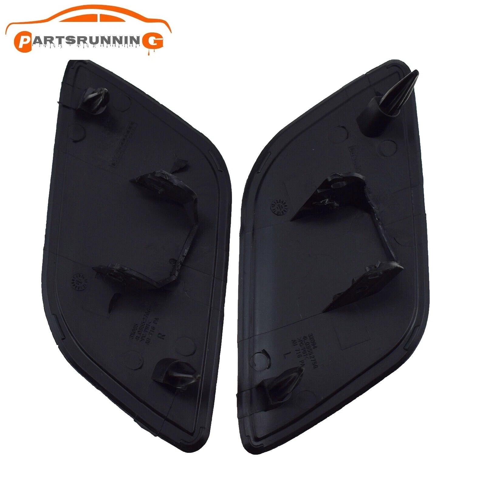Pair Front Bumper Headlight Washer Spray Nozzle Cover Cap For Audi Q7 2010-2015 6B93BC-57