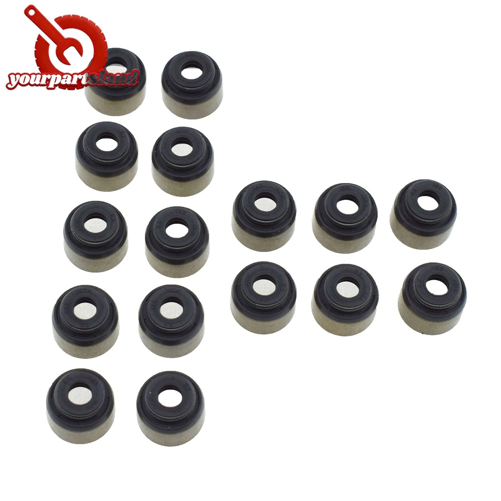 16PCS Engine Valve Stem Seals For ACURA INTEGRA INTEGRA 1.8L HONDA CR-V 2.0L 6B93BC-57