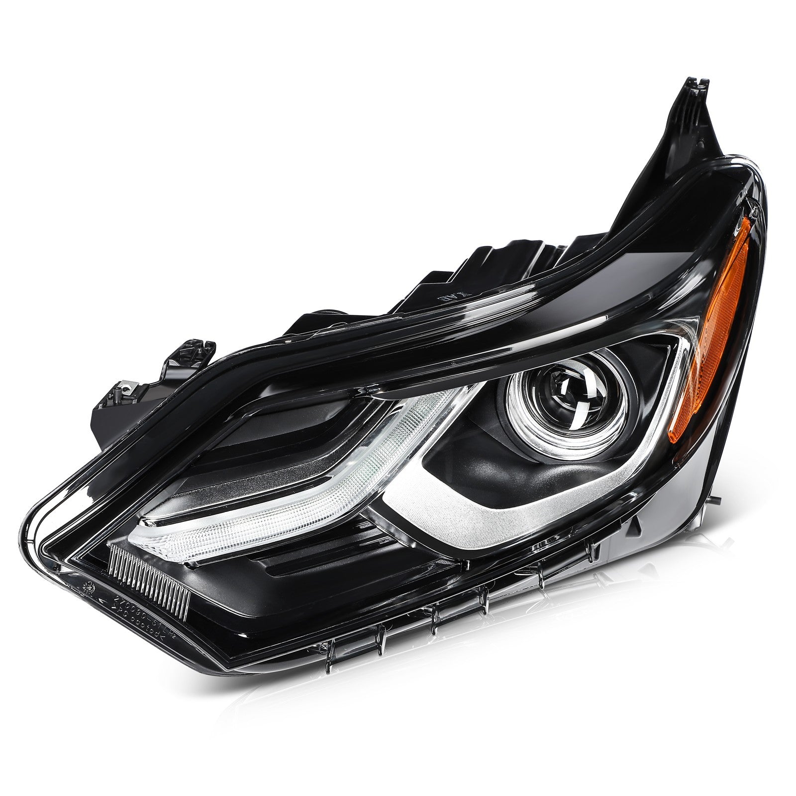 Pair Kit Halogen Headlights Assembly For 2018-2020 Chevrolet Equinox Black Amber 6B93BC-57