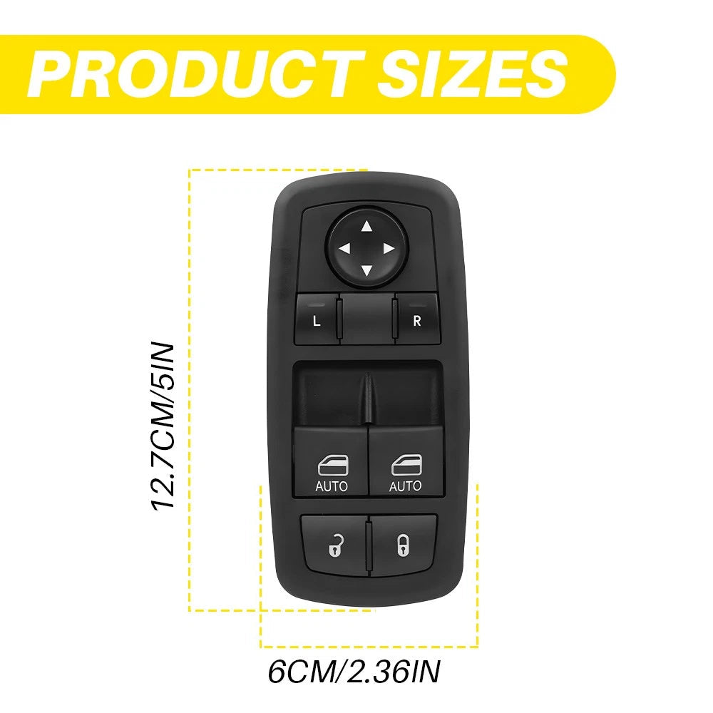 For 2015-2022 Dodge Challenger Master Window Switch Power Control Button 3 Pins 6B93BC-57