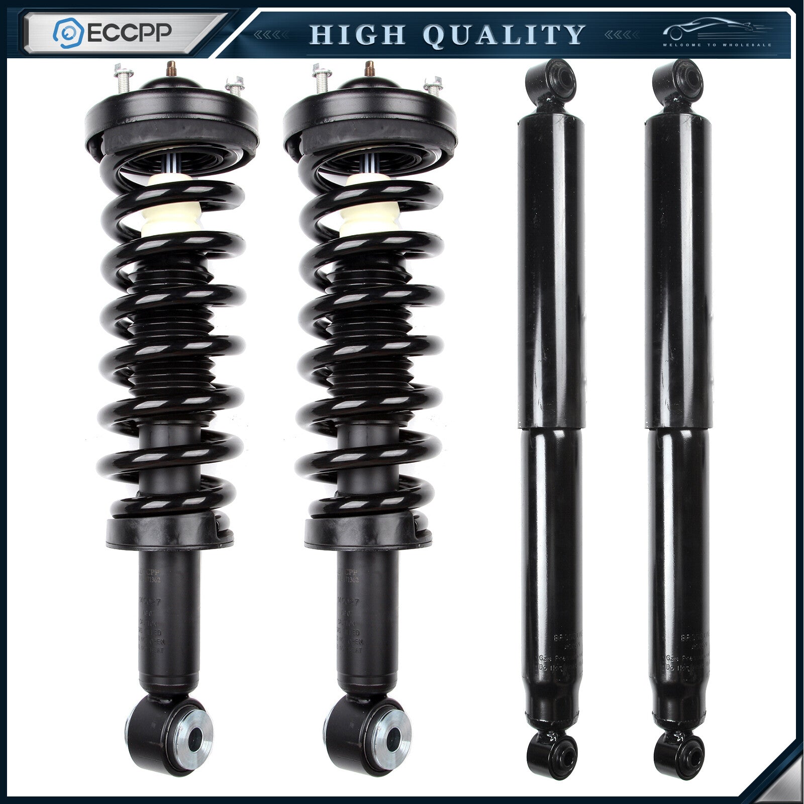 2.5" Front 2" Rear Leveling Lift Kit & 4X Struts Shocks For Ford F-150 2WD 04-08 6B93BC-57