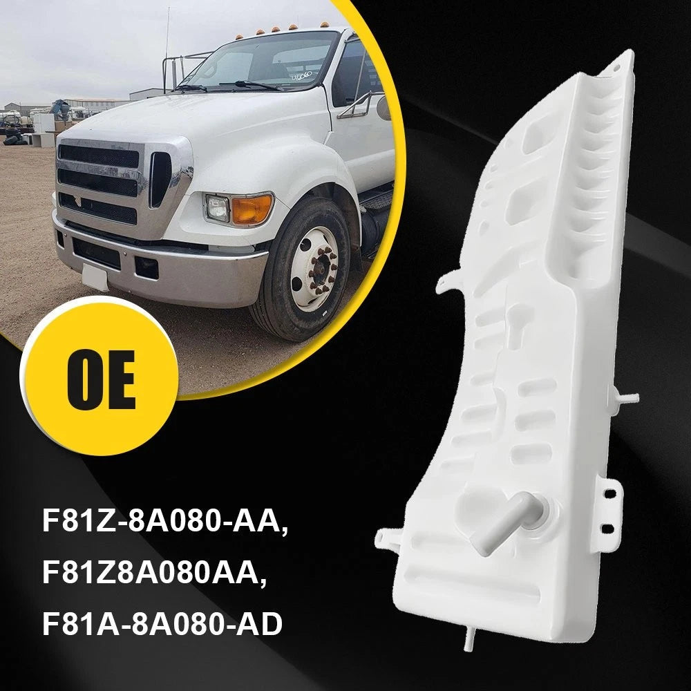 Recovery Overflow Coolant Tank White For 2000-05 Ford F650 F750 F81Z-8A080-AA EA 6B93BC-57