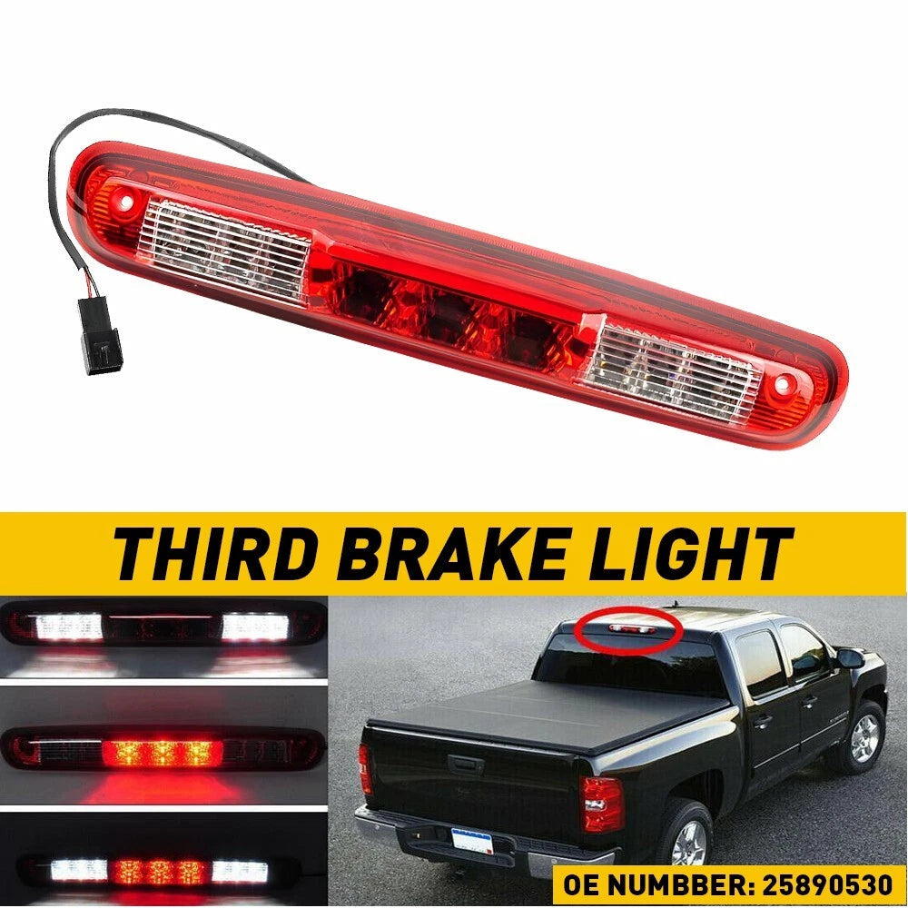 AUXITO LED Third 3Rd Tail Brake Cargo Light For GMC 07-13 Sierra 1500 2500 3500 AUXITO