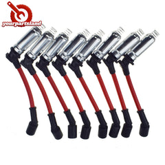 10mm Spark Plug Ignition Wires Set 8PCS for Chevy GMC Silverado Sierra V8 48322R 6B93BC-57