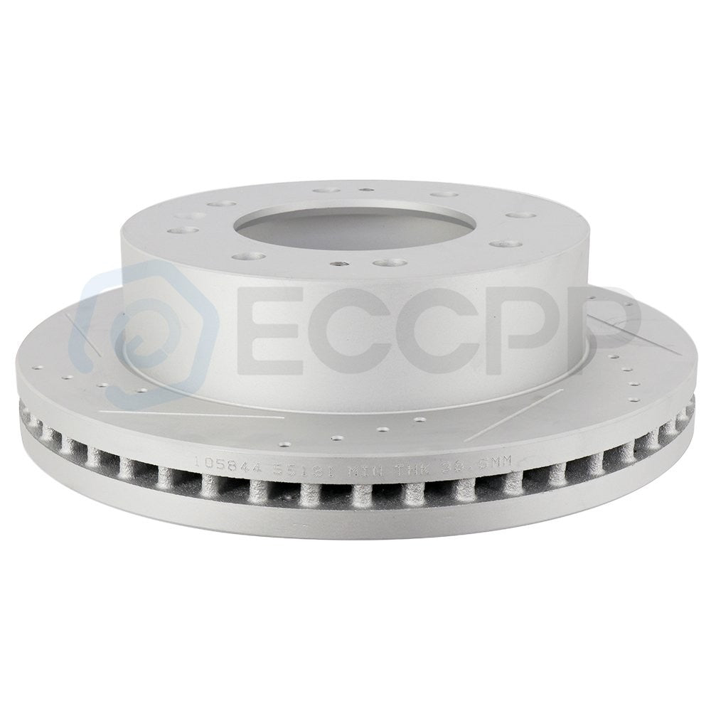Front Brake Discs Rotors For Chevrolet Silverado 2500 HD 2011-18 Drilled Slotted 6B93BC-57
