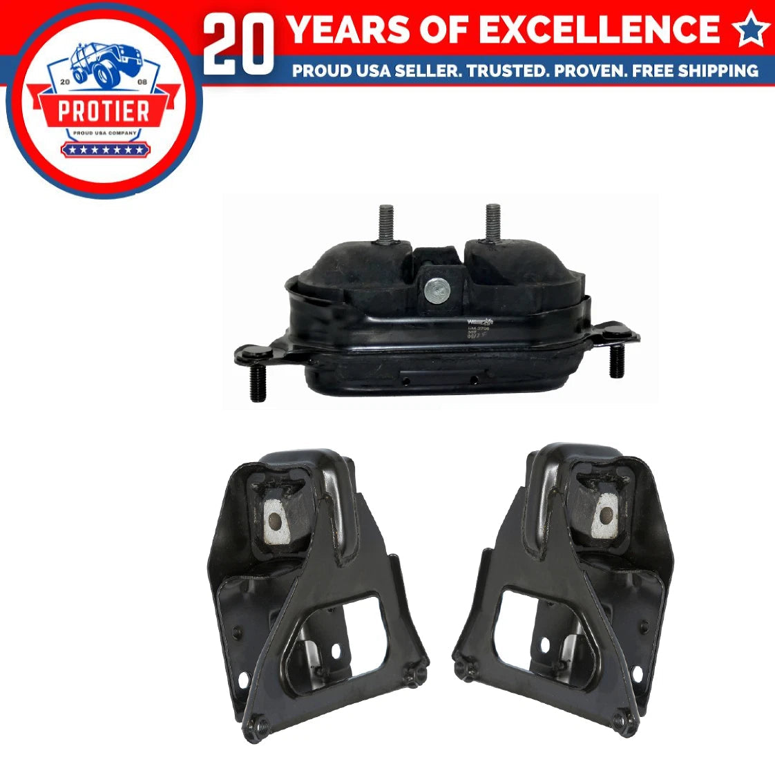 Engine Motor Mount Set for 1998-2005 Impala Monte Carlo/ Intrigue 3.8L 3PCS 6B93BC-57
