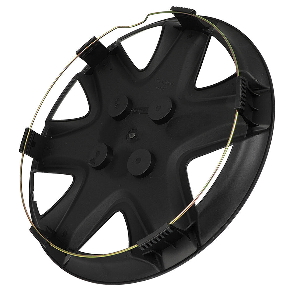 ECCPP 4X Wheel Hub Caps Covers Snap On Black Rim Covers For R15 Tire 4 Lug Wheel ECCPP