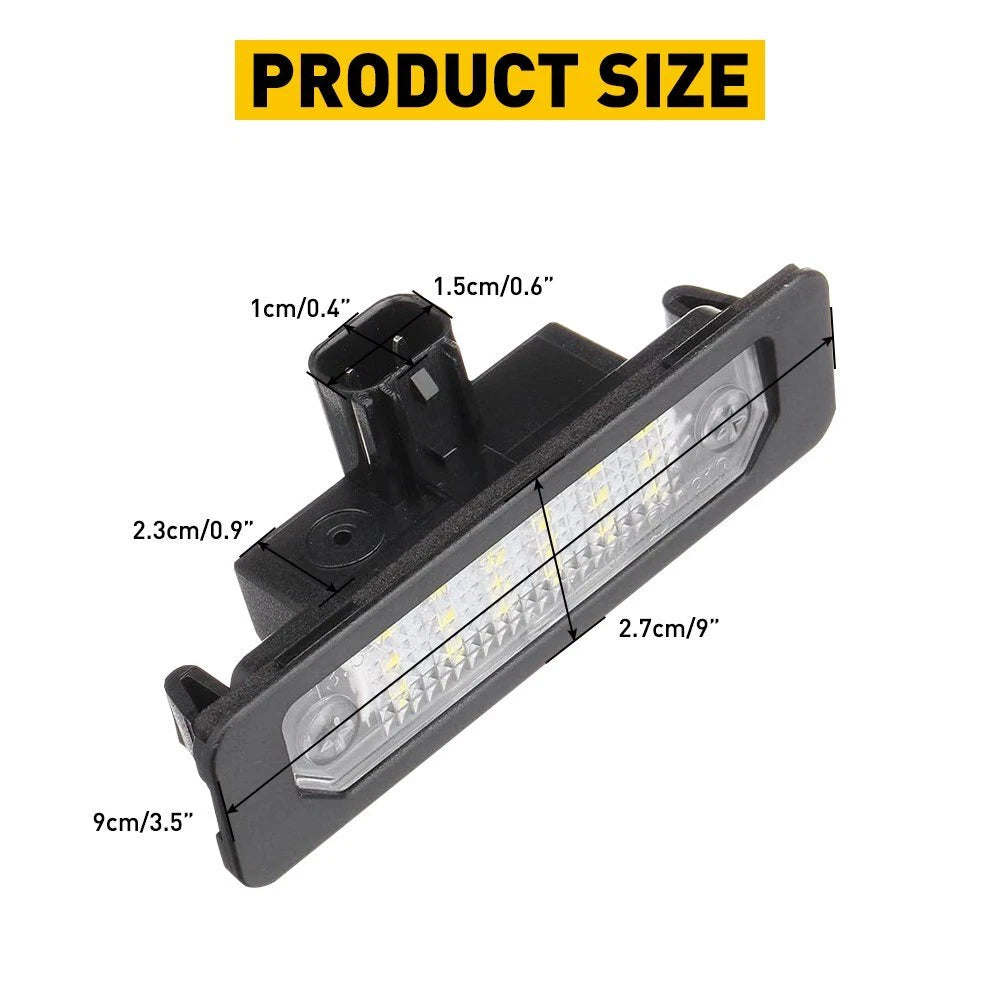 2X LED License Plate Light Tag Lamp 6000K Cool White for Lincoln MKS MKT MKX MKZ 6B93BC-57