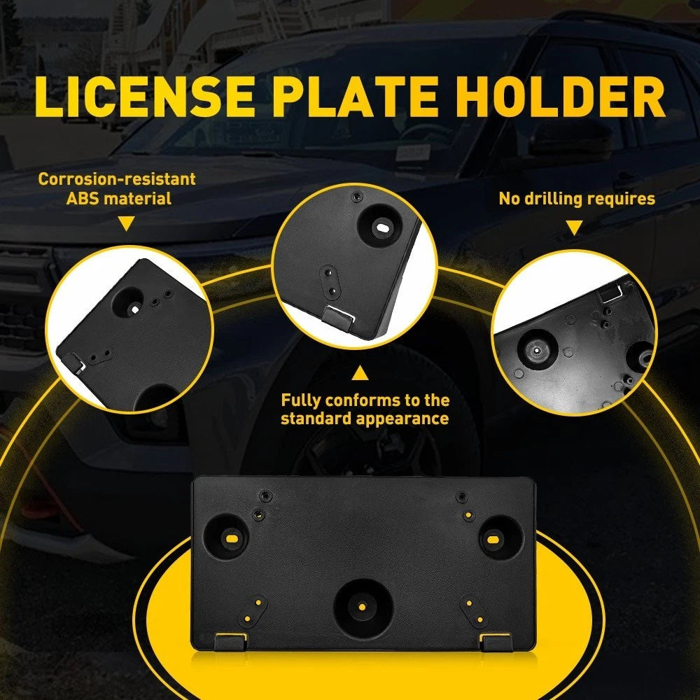 Fit 2020-2024 Ford Explorer Excludes ST Front License Plate Bracket Tag Holder A 6B93BC-57