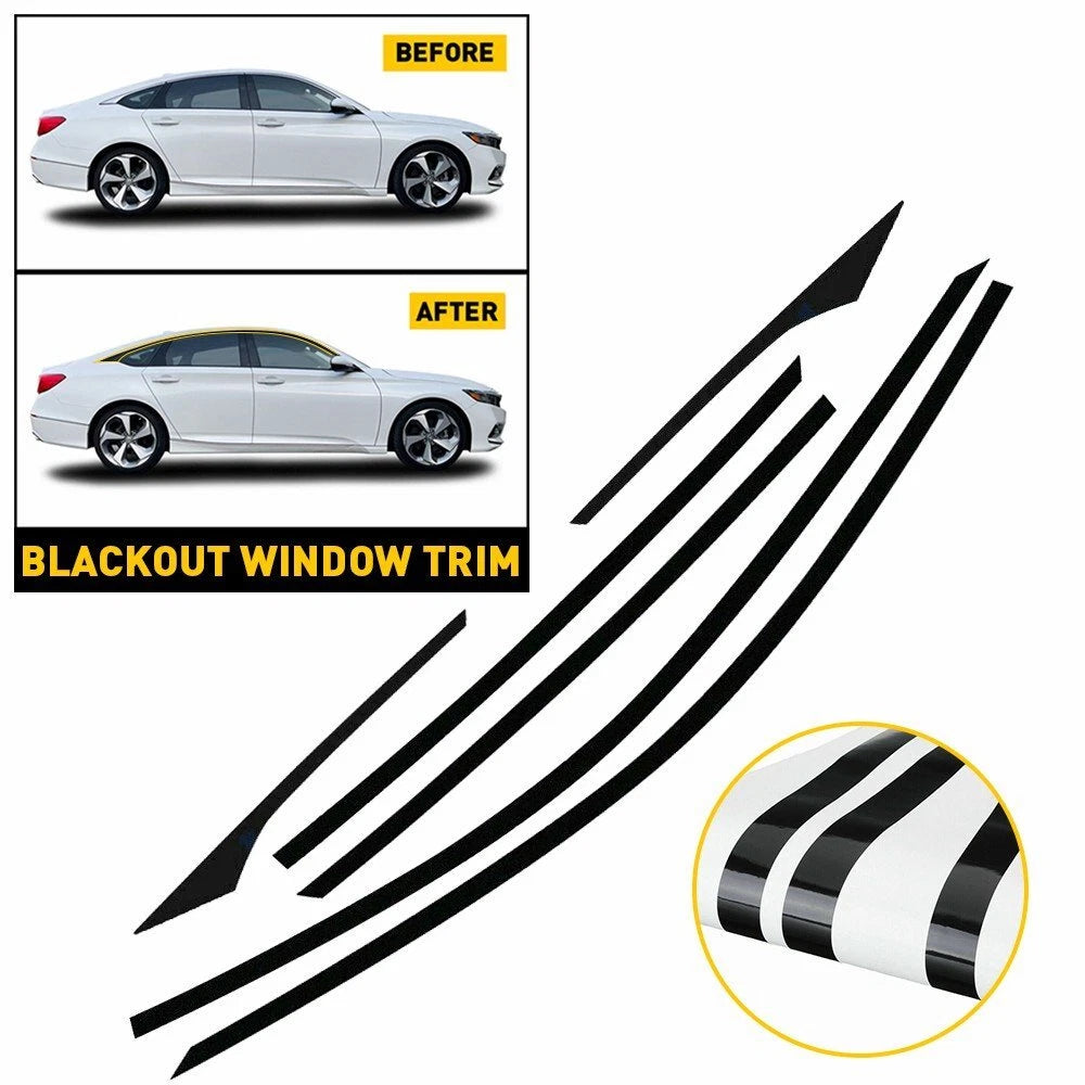 Chrome Delete Blackout Overlay for 2018-22 Honda Accord Lower Side Door Trim EOA 6B93BC-57