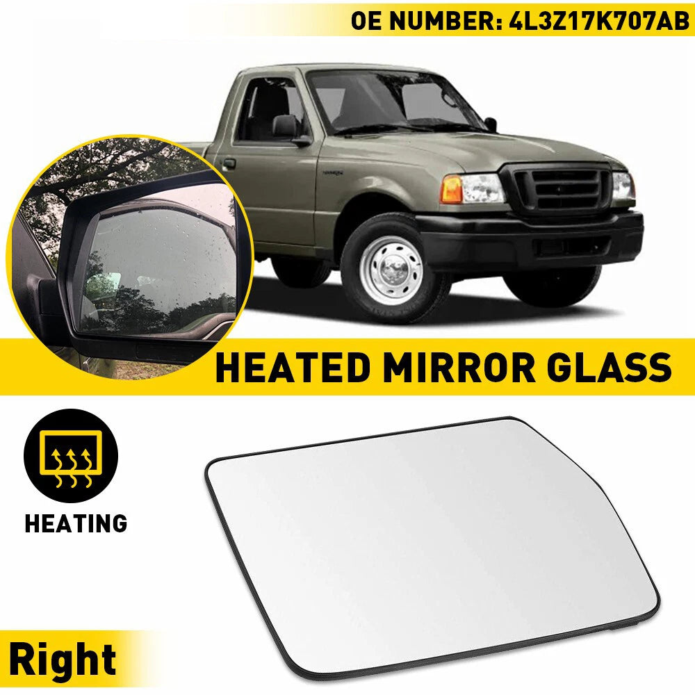 OEM For 04 - 10 Ford F-150 RH Passenger Side View Power Heated Mirror Glass 6B93BC-57