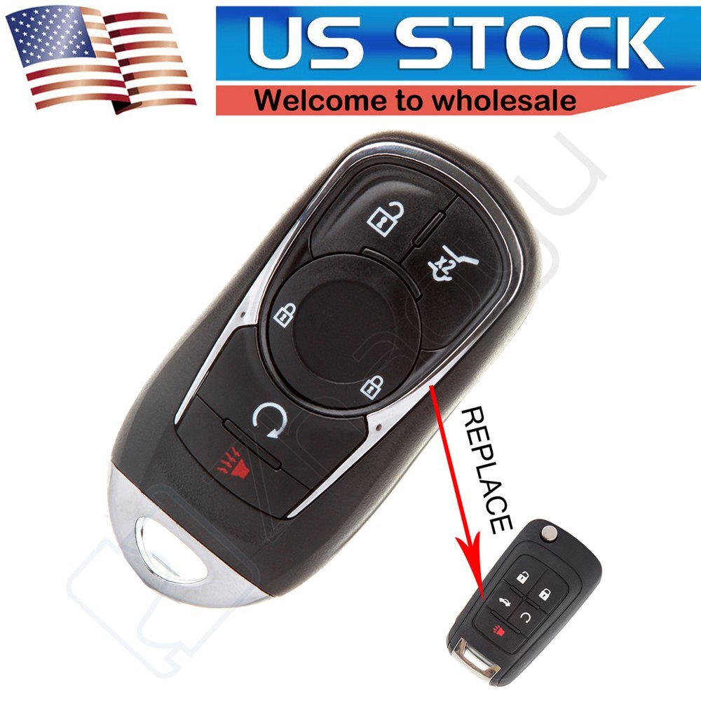 Replacement Keyless Remote Key Fob Smart System Uncut For 2015 Chevrolet Camaro 6B93BC-57