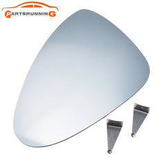 95873152120 Left Side Mirror Glass w/Plate For Porsche Panamera 2010-2016 6B93BC-57