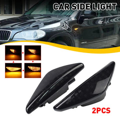 Smoked LED Fender Side Marker Light Turn Signal For BMW X3 F25 X5 E70 X6 E71 E72 6B93BC-57