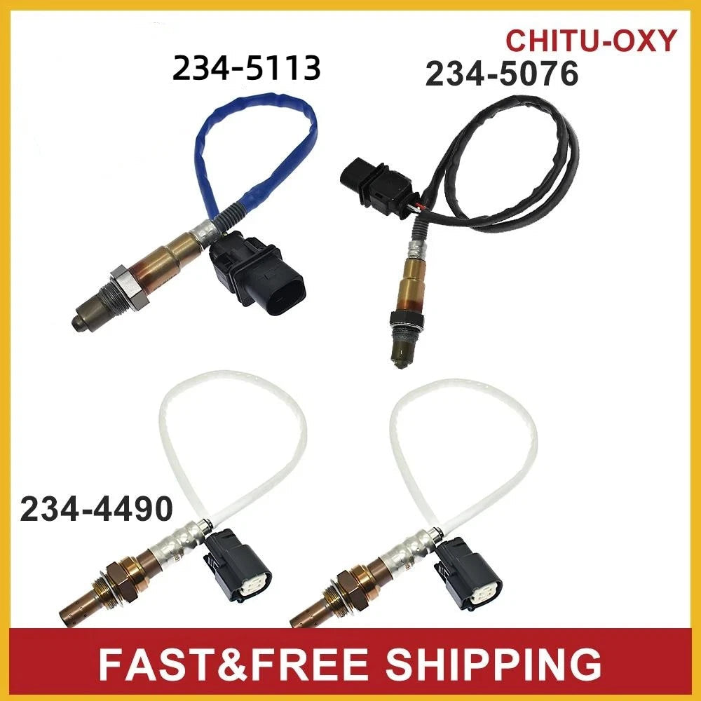 4PCS Up+Downstream Oxygen Sensor For 2011-2014 Ford F150 Pickup V6 3.5L Turbo 6B93BC-57
