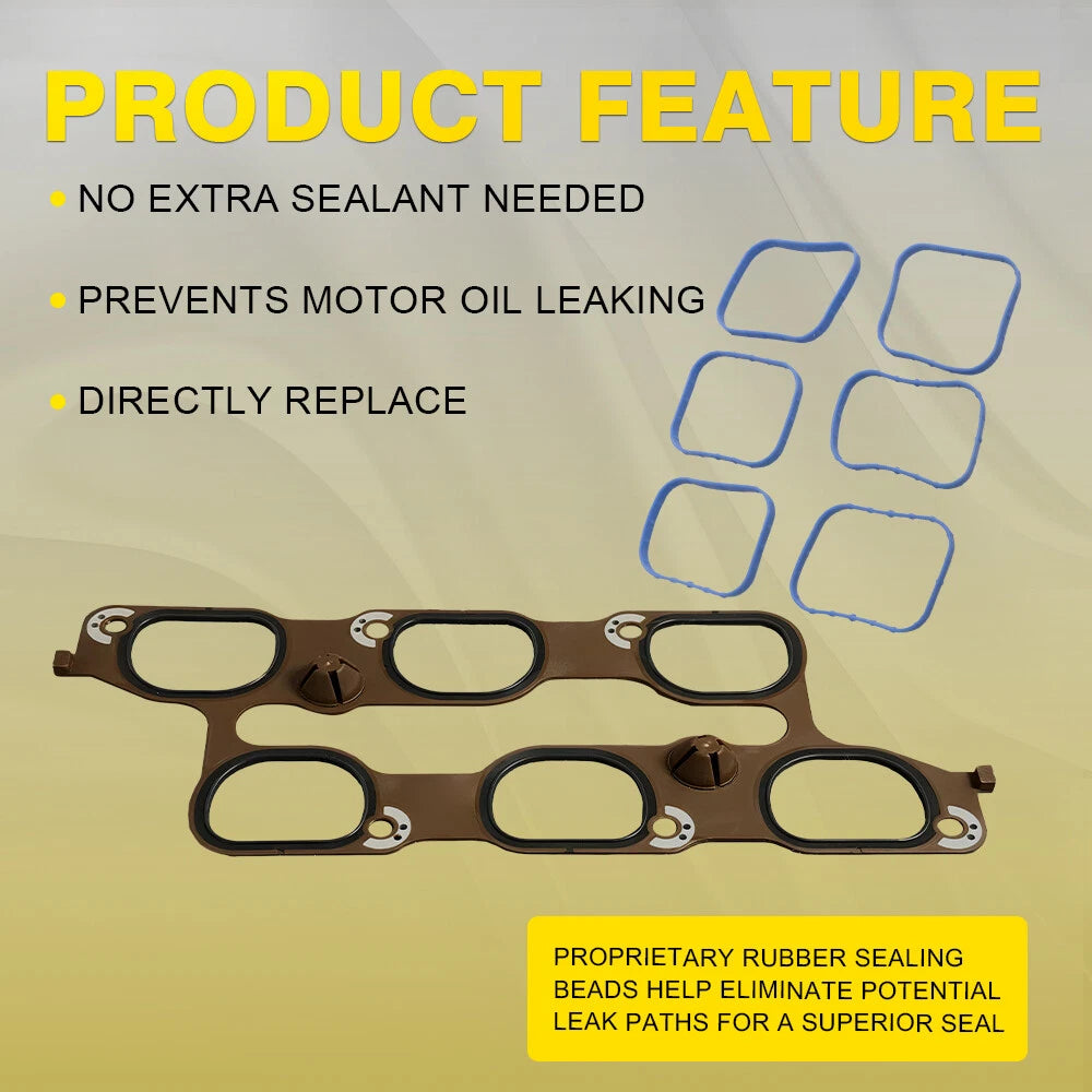Cylinder Intake Manifold Gasket Kit for Cadillac CTS SRX 3.0L 3.6L 2010-2016 EA 6B93BC-57