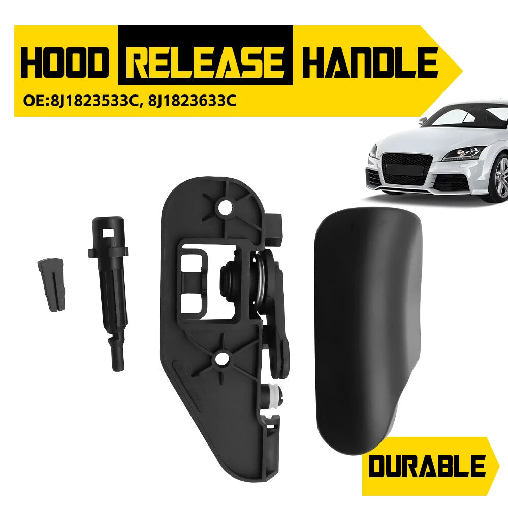 Hood Latch Release Cable Handle LHD for 2006-2014 Audi TT TTRS Coupe/Roadster EA 6B93BC-57
