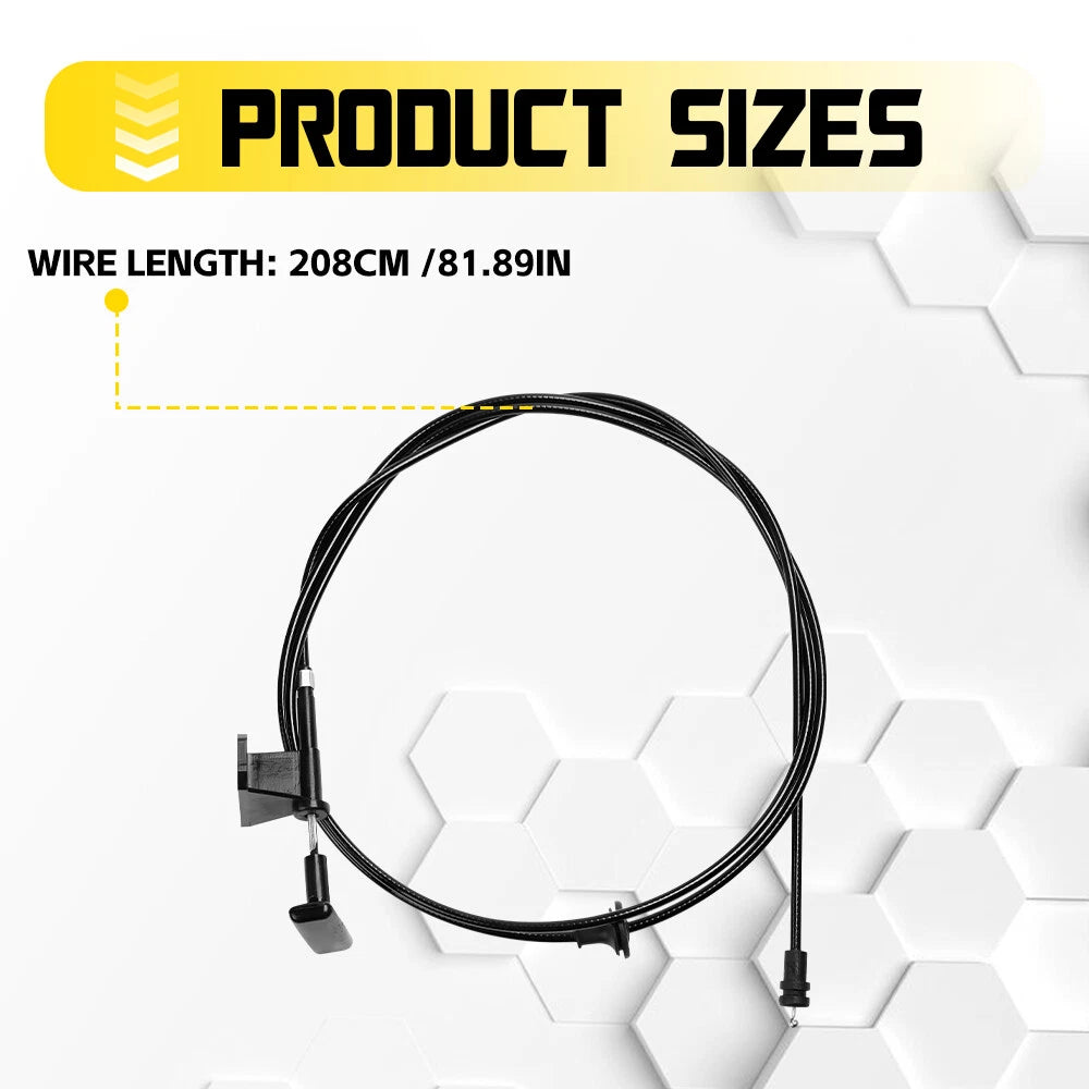Hood Release Cable w/ Handle For 1981-1991 Chevy GMC Pickup Truck SUV BDA49298 A 6B93BC-57