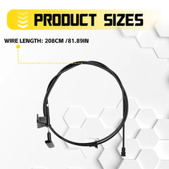 Hood Release Cable w/ Handle For 1981-1991 Chevy GMC Pickup Truck SUV BDA49298 A 6B93BC-57