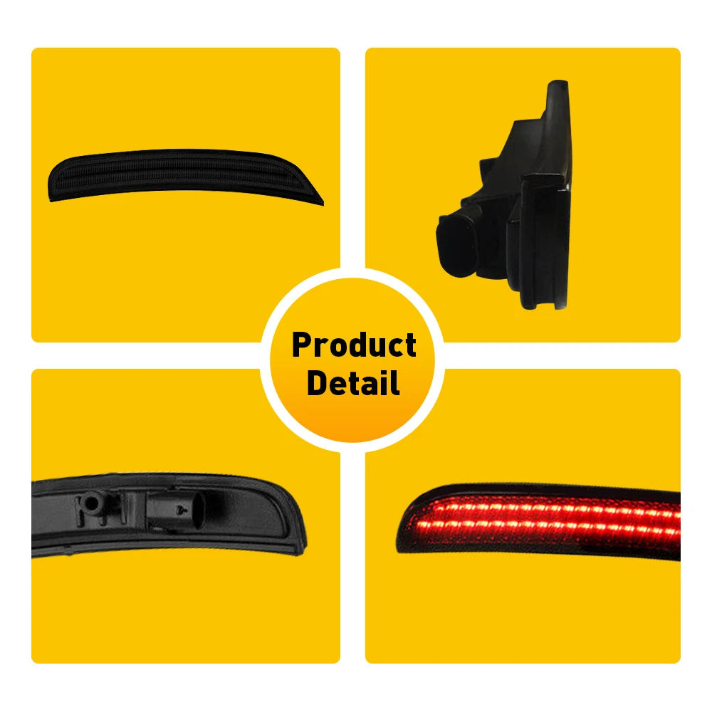 2x Smoked Led Rear Red Side Marker Lights Right Left For Dodge Charger 15-20 EOA 6B93BC-57