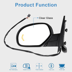 Power Mirrors For 07-13 Chevy Silverado 1500 Heated w/ Memory Signal Light 6B93BC-57