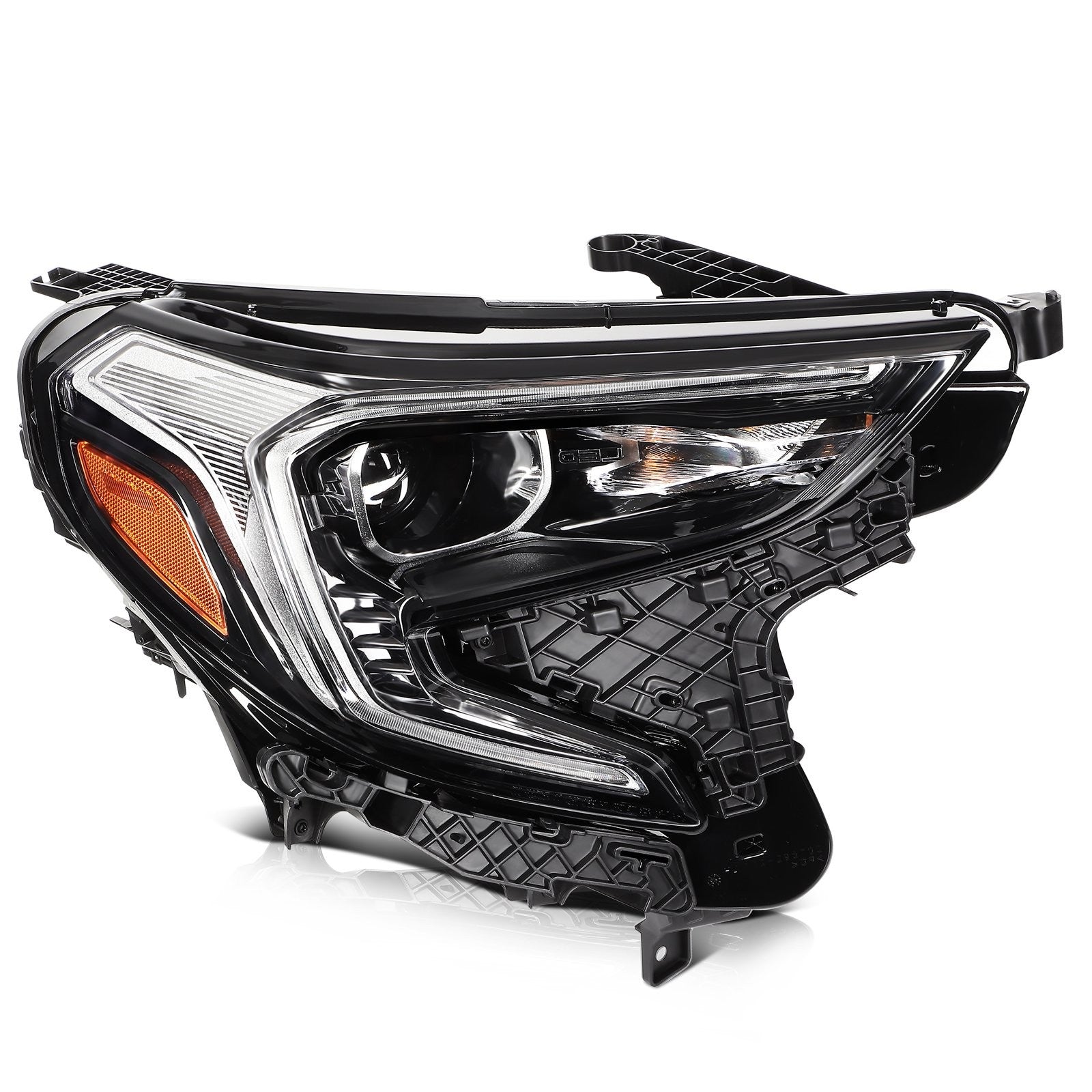 Passenger Right Side Headlight Assembly For 2018-2021 GMC Terrain Black Amber KOEEP