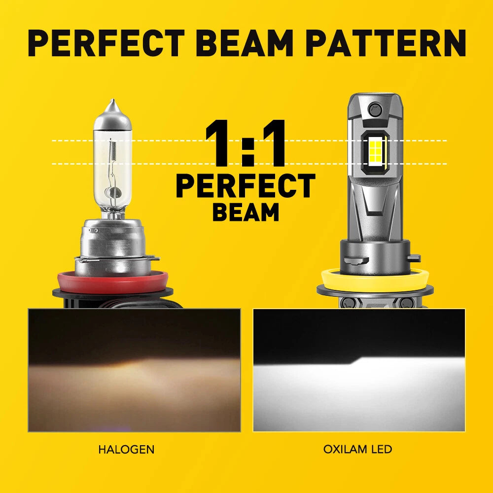 2X H11 LED Headlight Bulb Kit High/Low Beam Super Bright 6500K White 22000LM EOA 6B93BC-57