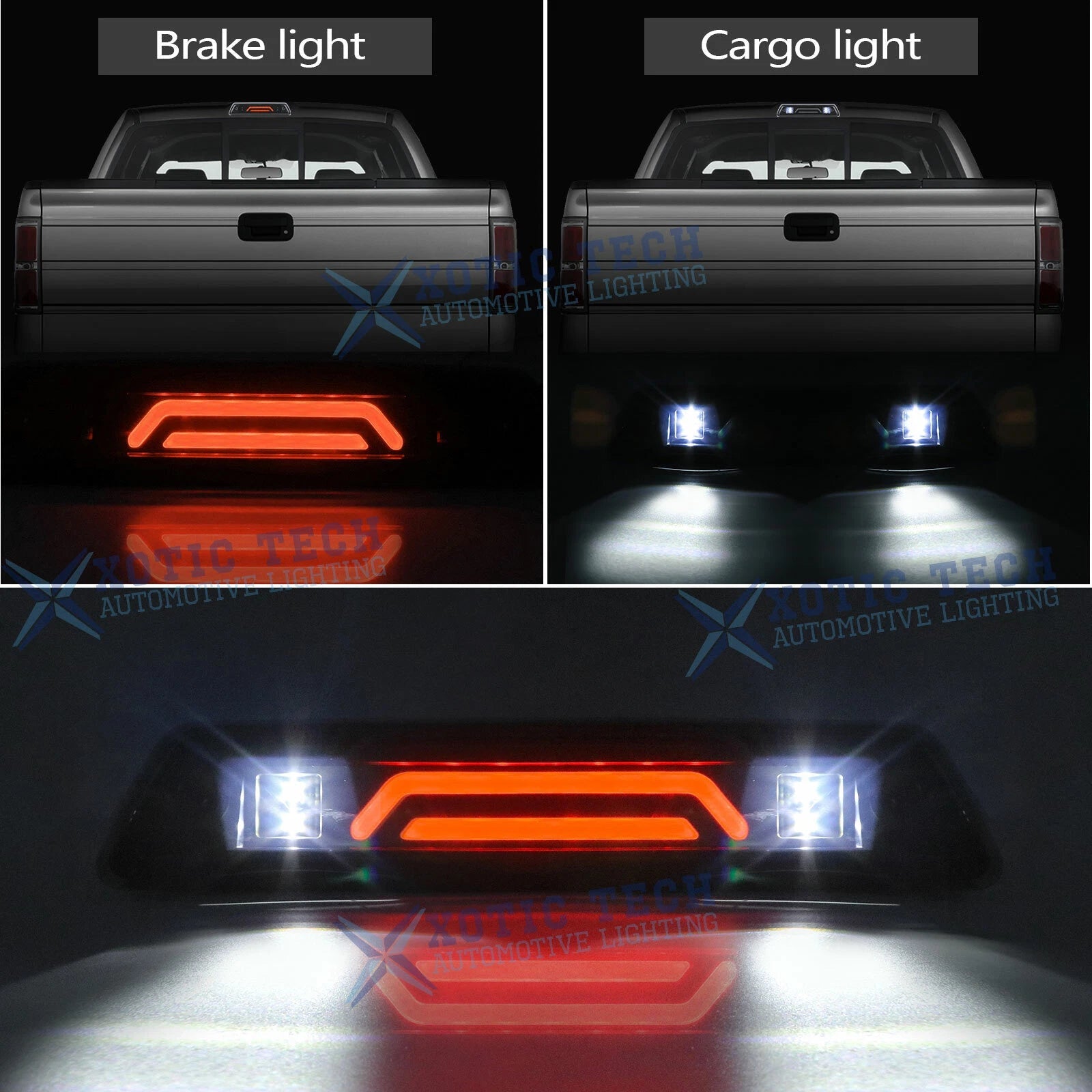 For 2009-2014 Ford F150 Truck LED Third Tail 3rd Brake Cargo Light Lamp Smoked A 6B93BC-57