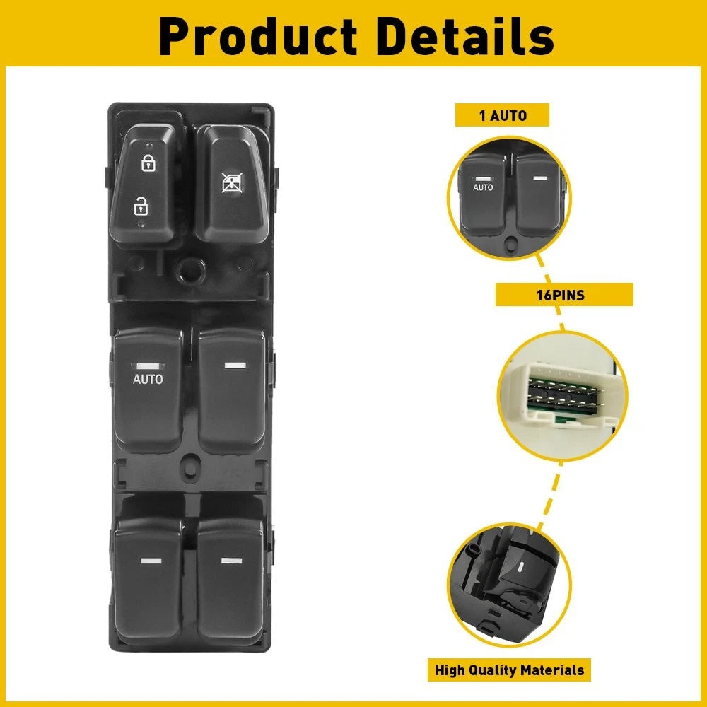 Master Power Window Door Switch For Hyundai 2011 2012 Sonata 13-2015 93570-3S000 6B93BC-57