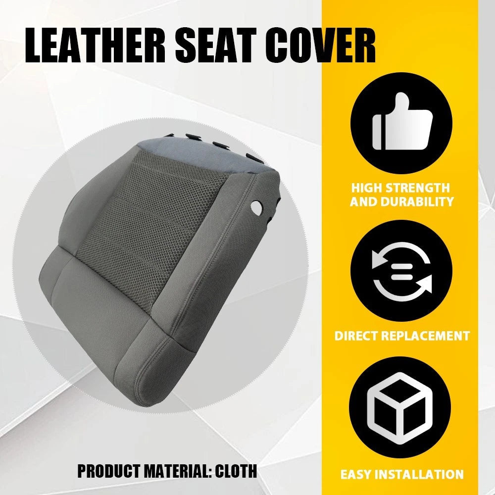 Front Driver Bottom Cloth Seat Cover For 2007-2009 2010 Jeep Wrangler Sahara EOA 6B93BC-57