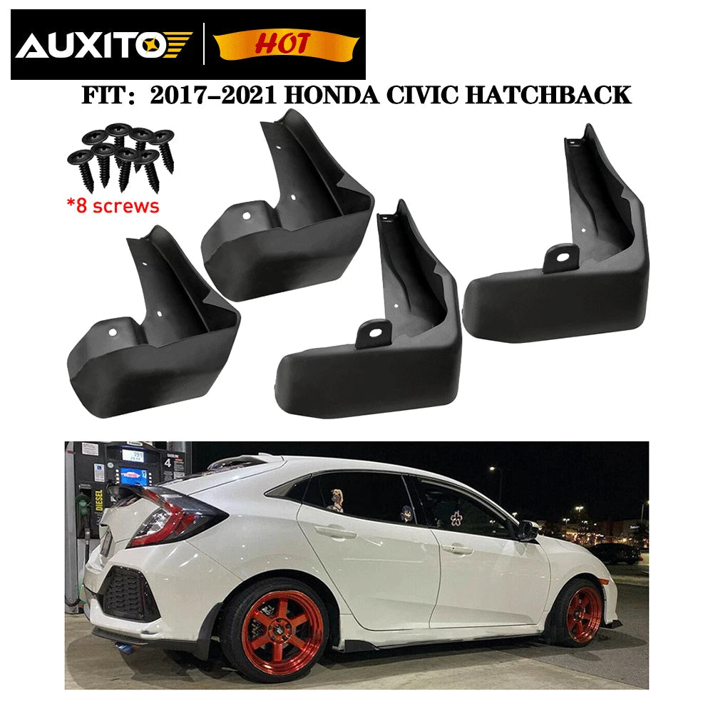 For 10th Gen Civic Hatchback 2017-2021 Splash Guards Mud Flap Car Accessories US 6B93BC-57
