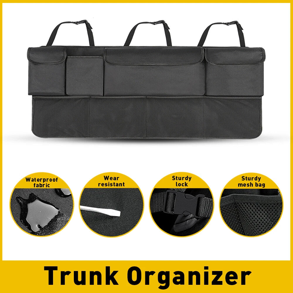 Backseat Trunk Organizer Hanging Car Organizer Trunk Cargo Storage For SUV Truck 6B93BC-57