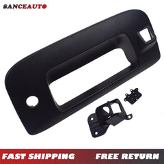 Tailgate Handle Bezel with Key & Camera Hole Set for Silverado Sierra 22755304 6B93BC-57