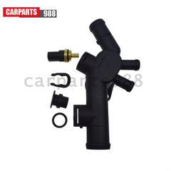 Coolant Flange Connector w/Sensor + Sealing Plug For VW Beetle 2.0L 06A121132C 6B93BC-57