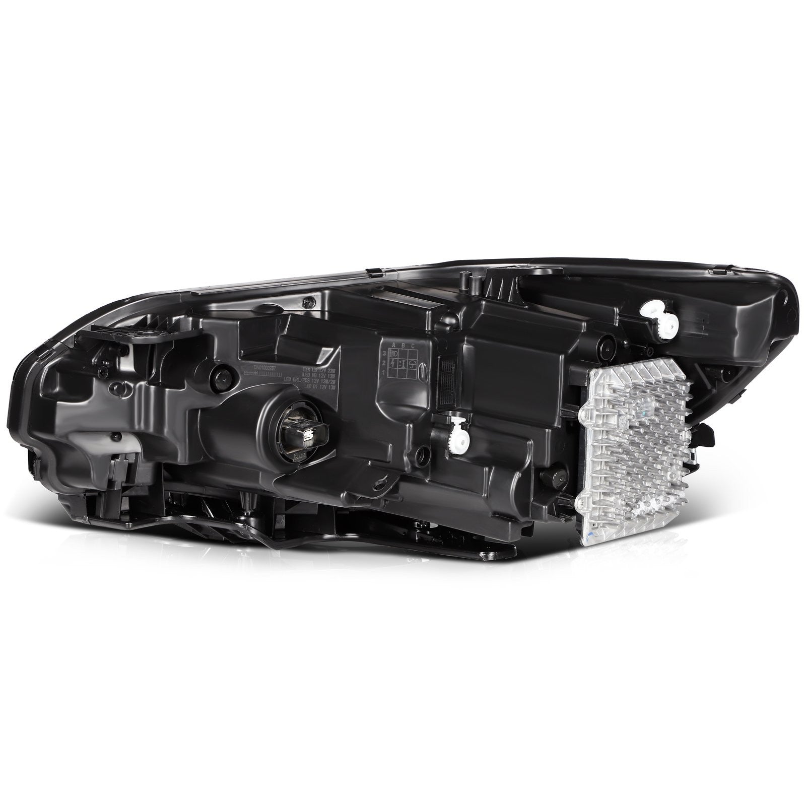 ECCPP LED Headlights Assembly For Jeep Cherokee 2019-2021 Pair Kit Black Amber 6B93BC-57