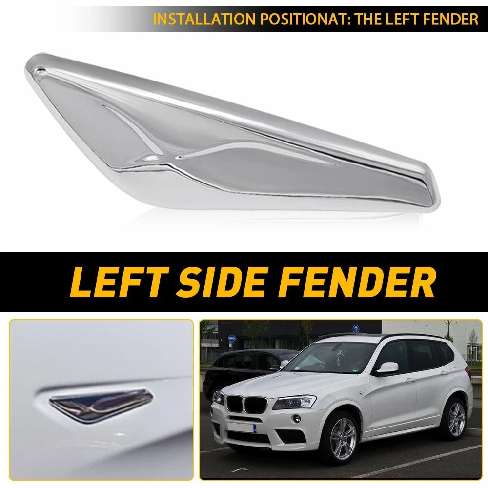 Front Left Fender Side Marker Finisher for BMW X3 X4 F25 F26 15-17 #51117338569 6B93BC-57