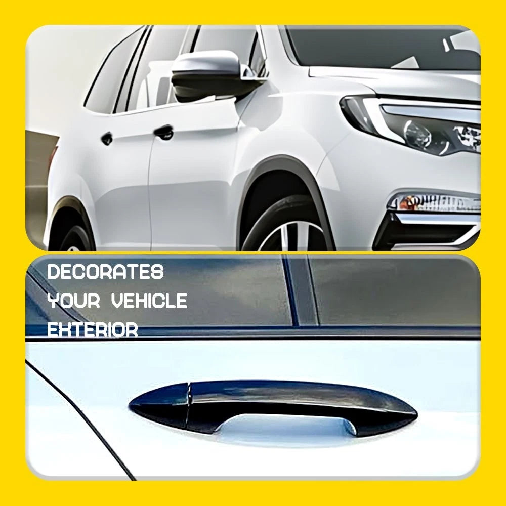 4X For 2017-2022 Honda Ridgeline Glossy Black Exterior Door Handle Covers Trim A 6B93BC-57